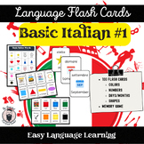Italian/English Flashcards - 100 Simple Terms