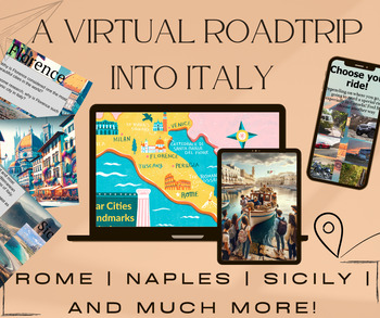 Preview of Italy on the Road - A Virtual Field Trip Package: Instructions, PPT, Printouts