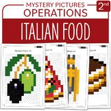 Italy Activity Italian Food Math Mystery Pictures Grade 2 