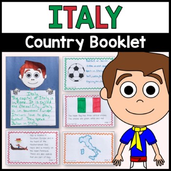 Preview of Italy Country Booklet - Italy Country Study - Interactive and Differentiated