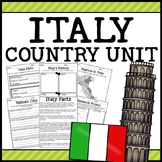 Italy Country Social Studies Complete Unit