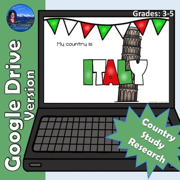 Preview of Italy Country Study | Google Drive Version | Distance Learning