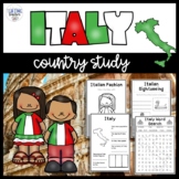 Italy Country Study Lesson PowerPoint and Worksheet Booklet