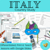 Italy Country Study - Print & Teach Lesson - Reading Passa