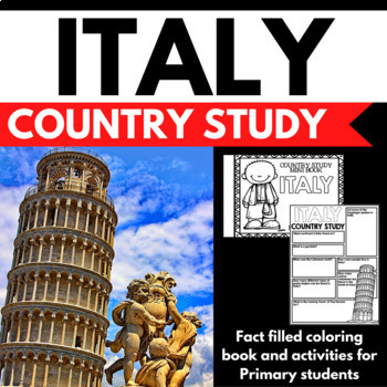 Preview of Italy Country Study Research Project - Differentiated - Reading Comprehension
