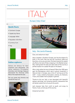 Italy by The World In Your Hands | TPT