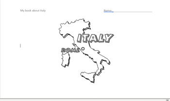 Preview of Italy Interactive book