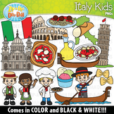 Italy Kids Clipart Set {Zip-A-Dee-Doo-Dah Designs}