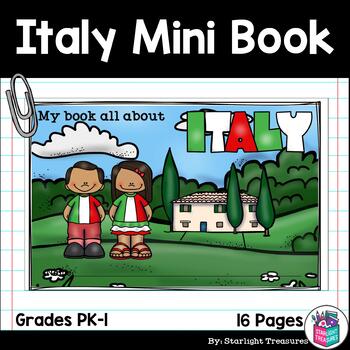 Preview of Italy Mini Book for Early Readers - A Country Study
