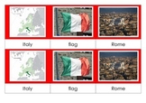 Italy - Montessori Nomenclature Cards