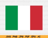 Italy National Flag, Italian Country Banner, SVG Cricut Pr