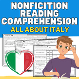 Italy Nonfiction Informational Reading Comprehension Passa