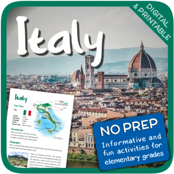Preview of Italy (Fun stuff for elementary grades)
