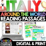 Italy Reading Comprehension Passages Google Classroom | Ar
