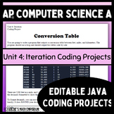 Goldie's AP® Computer Science A Coding Projects for Unit 4