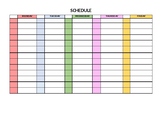 Itinerant Schedule Template