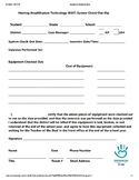 Itinerant Teacher (of the Deaf) Technology Check Out Form