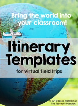 Preview of Itinerary Templates for Virtual Field Trips