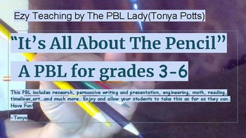 Preview of Its All About The Pencil PBL for Grades 3-6