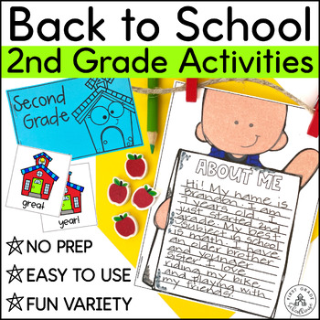 Back to School Activities Second Grade by First Grade Schoolhouse