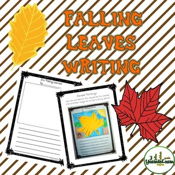 Preview of Fall Writing Prompt Activity for October and November Writing Dollar Deals