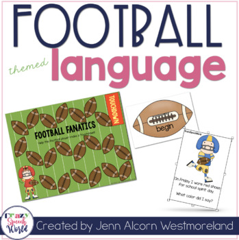 Preview of Football Themed Language Activities for Speech Therapy