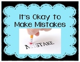 It's Okay to Make Mistakes Social Story