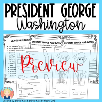 PRESIDENTS DAY ACTIVITIES for Kindergarten and First Grade by Star Kids