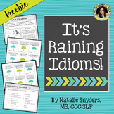 It's Raining Idioms - A Figurative Language Activity