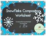 Snowflake Composing: Quarter Note, Two Eights, Quarter Rest