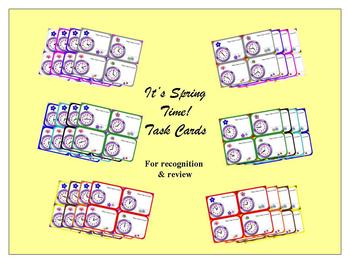 Preview of It's Spring Time Task Cards: Common Core Aligned