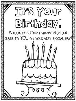It's Your Birthday! Class Book Activity {A Birthday Book For Each Student!}