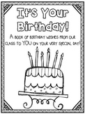 It's Your Birthday! Class Book Activity {A Birthday Book F