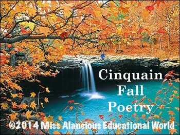 Preview of It's a "Fall" Kind of Time! Fall Cinquain Poetry