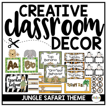 Preview of Jungle Theme Classroom Decor