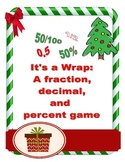 It's a Wrap: A Christmas fraction, decimal and percent game