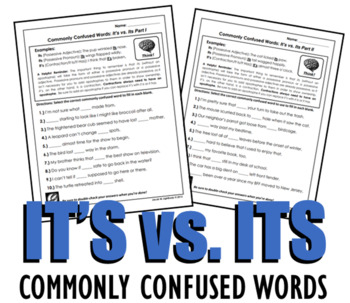 Preview of Homophones: It's vs. Its (Commonly Confused Words Series)