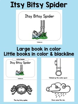 Itsy Bitsy Spider Books & Sequencing Cards by Karen Cox - PreKinders