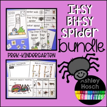 Itsy Bitsy Spider Bundle for Preschool, PreK, Kindergarten, and Homeschool