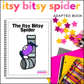 Preview of Itsy Bitsy Spider Adapted Book for Special Education Adaptive Circle Time Song