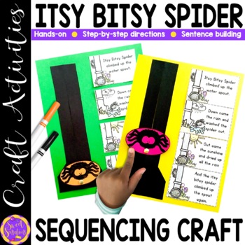 Preview of Nursery Rhyme Crafts Itsy Bitsy Spider Heggerty Nursery Rhymes Activities