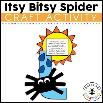 Preview of Itsy Bitsy Spider Craft | Nursery Rhymes Craft | Nursery Rhymes Activities