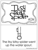 Itsy Bitsy Spider Early Emergent Reader. Pre-K and Kinderg