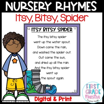 Preview of Itsy Bitsy Spider  Nursery Rhyme