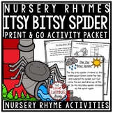 Itsy Bitsy Spider Nursery Rhyme Activities for Kindergarte