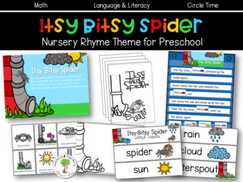 Itsy Bitsy Spider Nursery Rhyme Theme for Preschool by Teaching ...