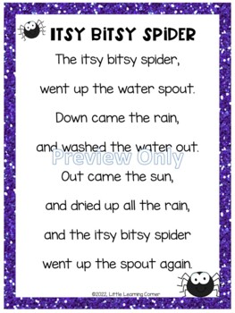 Itsy Bitsy Spider, Nursery Rhymes, Children songs