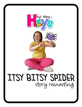 Preview of Itsy Bitsy Spider Printable-Sing along action cards