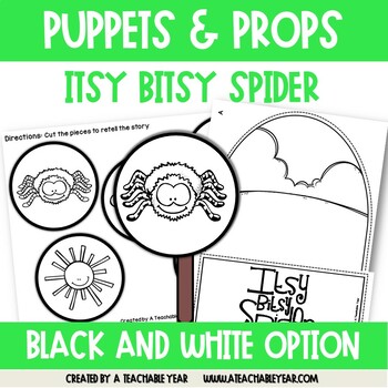 Itsy Bitsy Spider Puppets And Props 