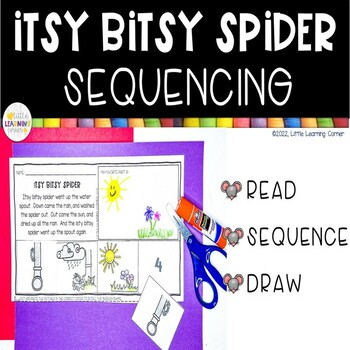 Preview of Itsy Bitsy Spider Sequencing | Nursery Rhymes Retelling Cards